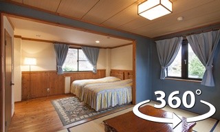 本館テラス付和洋室インドアビュー
